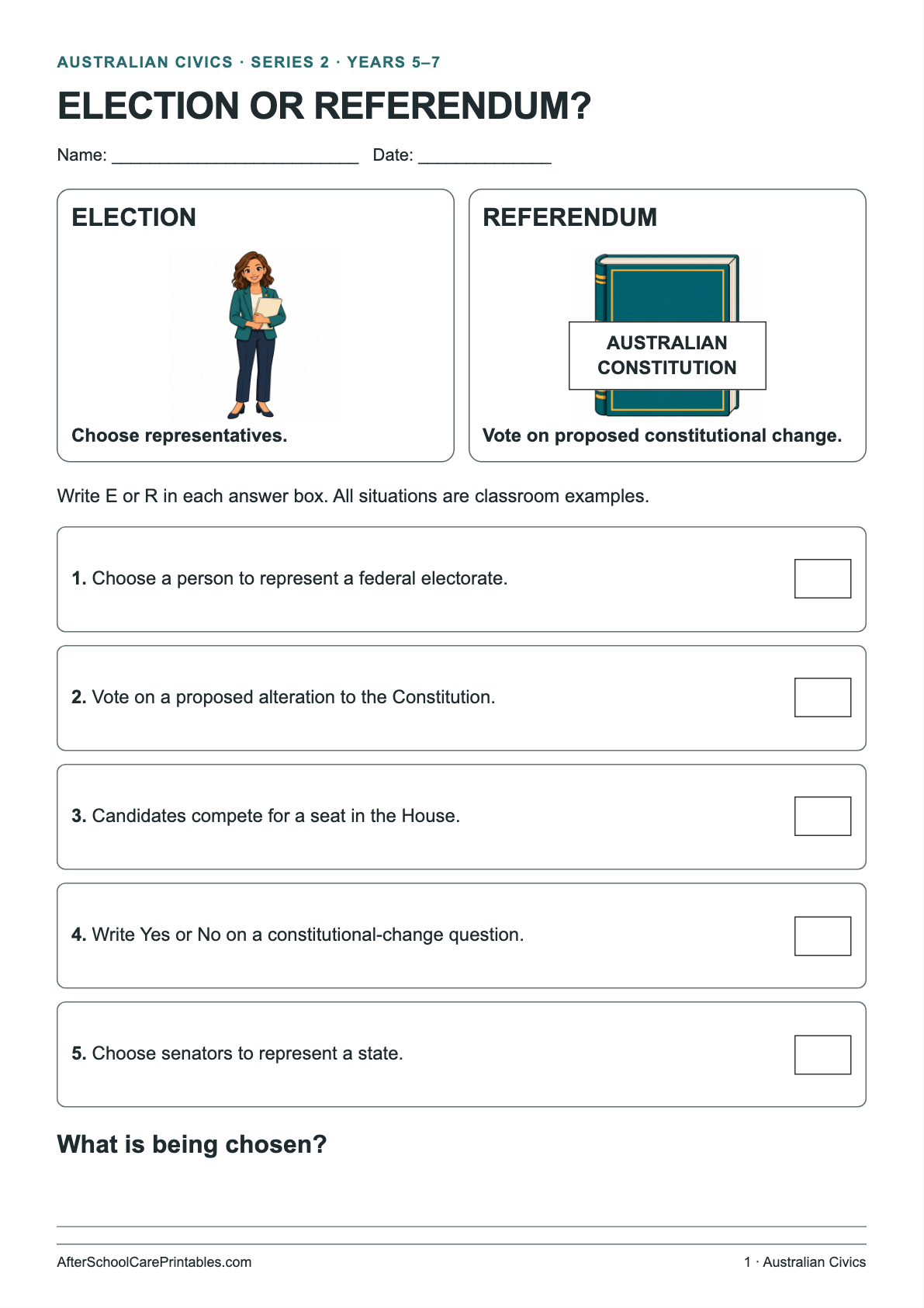 Election or Referendum? printer-friendly first student page