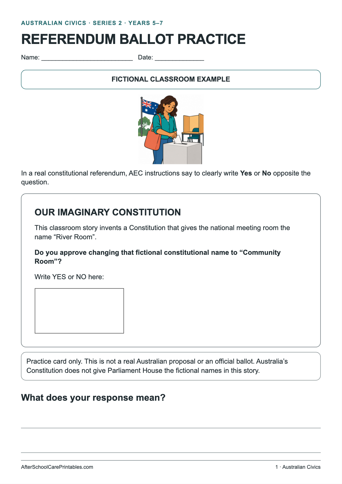 Referendum Ballot Practice printer-friendly first student page