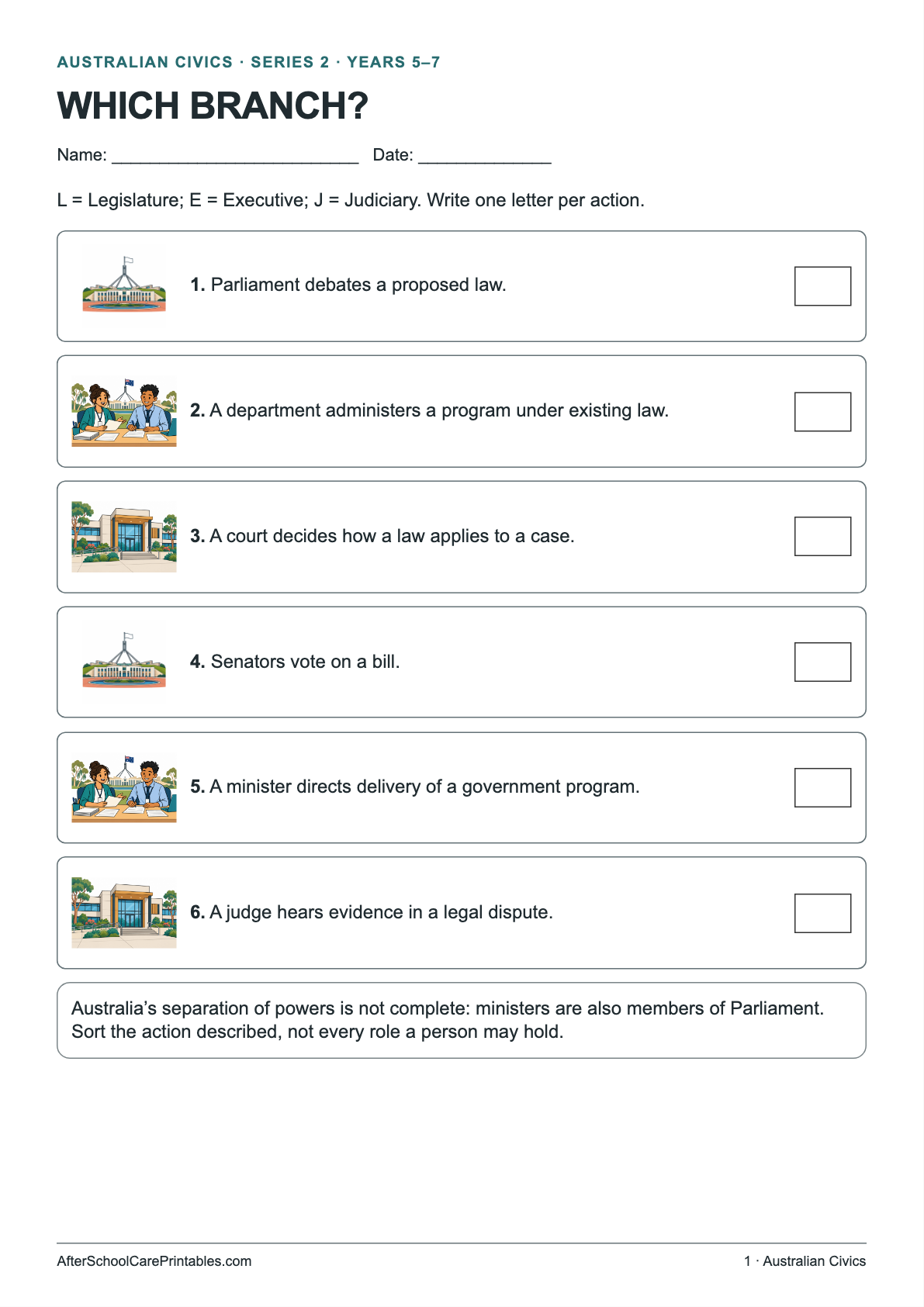 Which Branch? printer-friendly first student page
