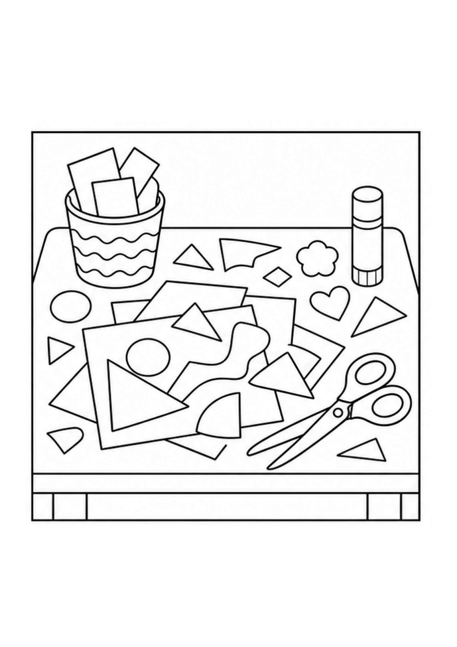 Art Studio Colouring Pack page 2 preview