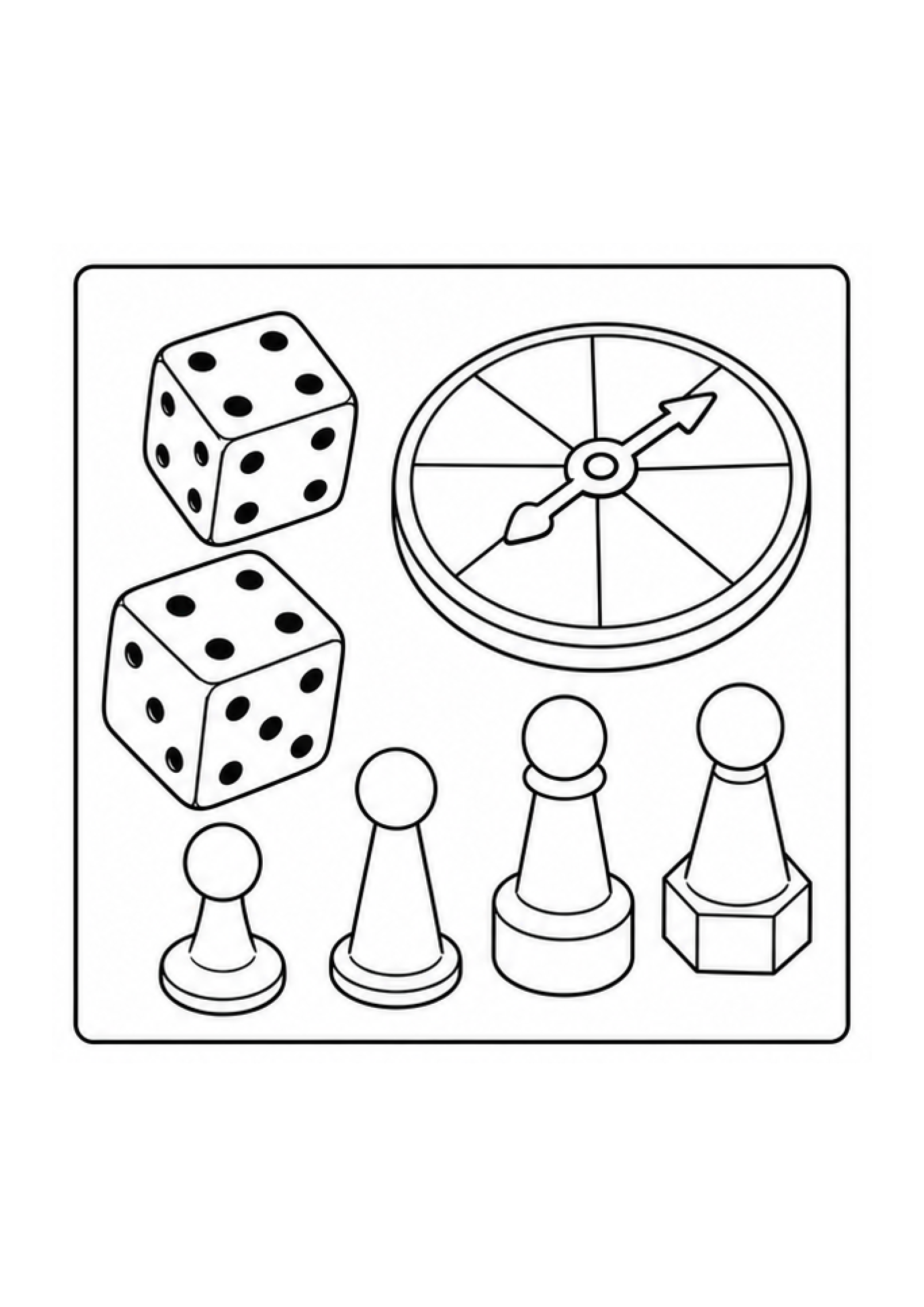 Board Game Builders Colouring Pack page 2 preview