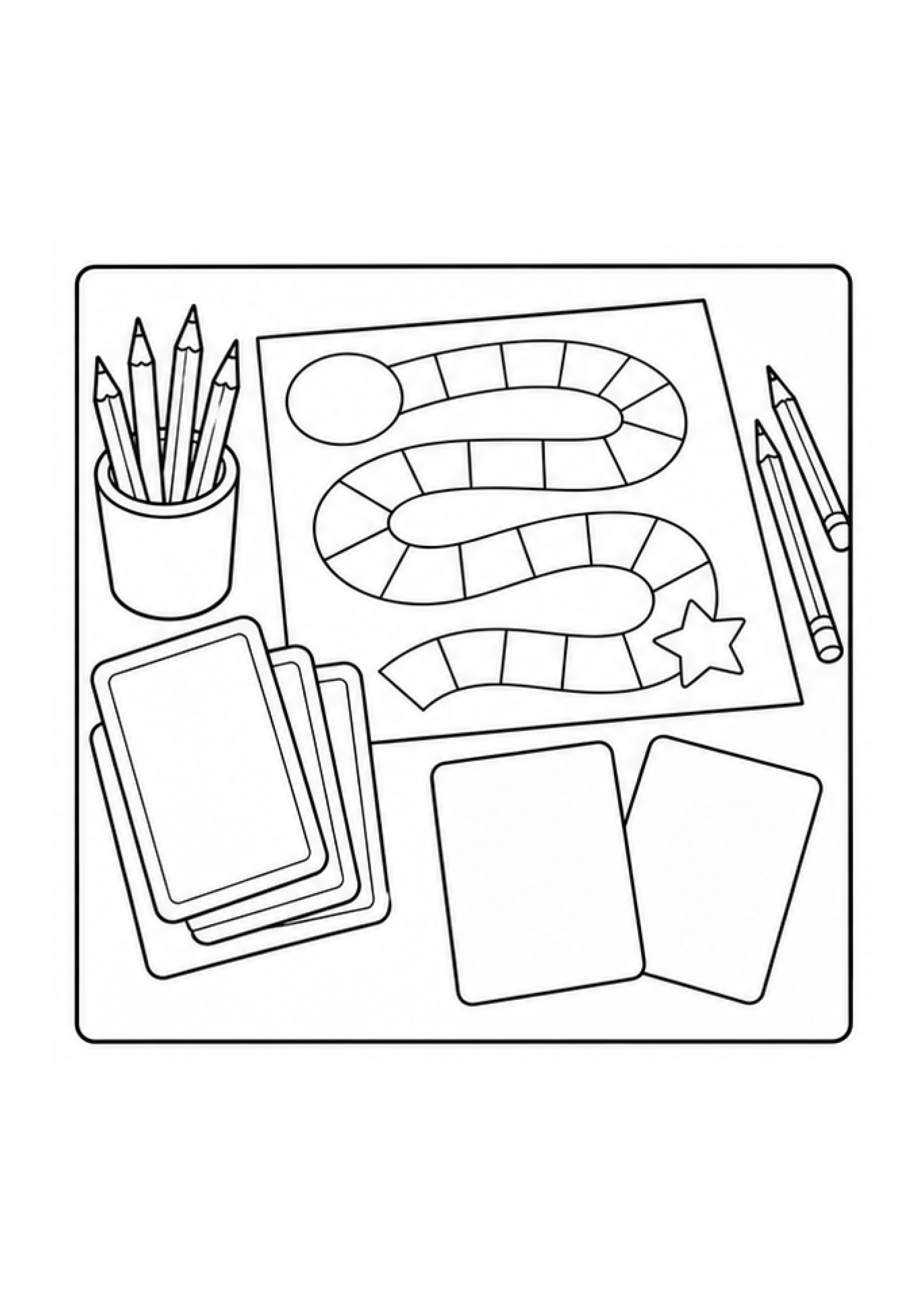 Board Game Builders Colouring Pack page 3 preview