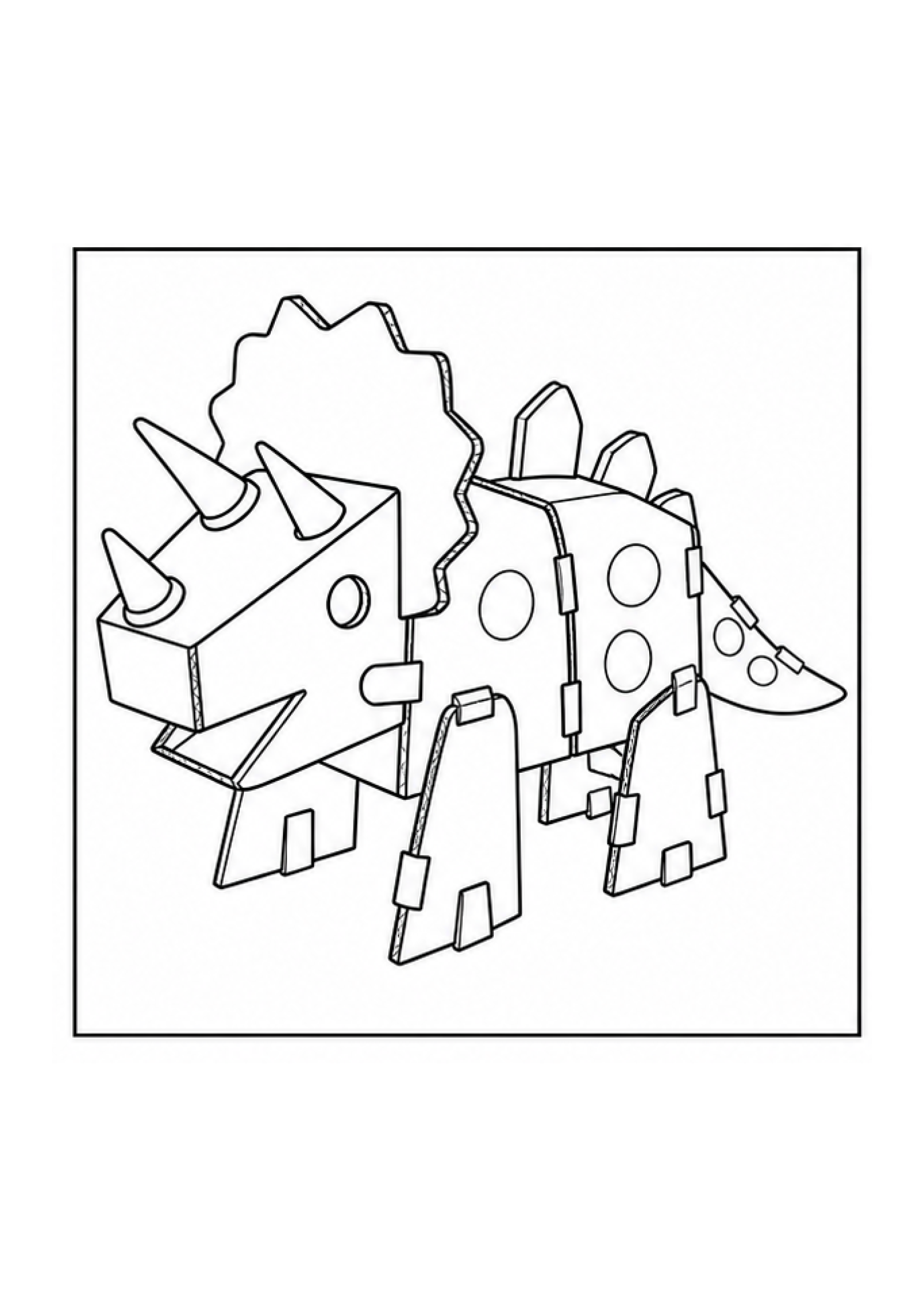 Cardboard Engineering Colouring Pack page 3 preview