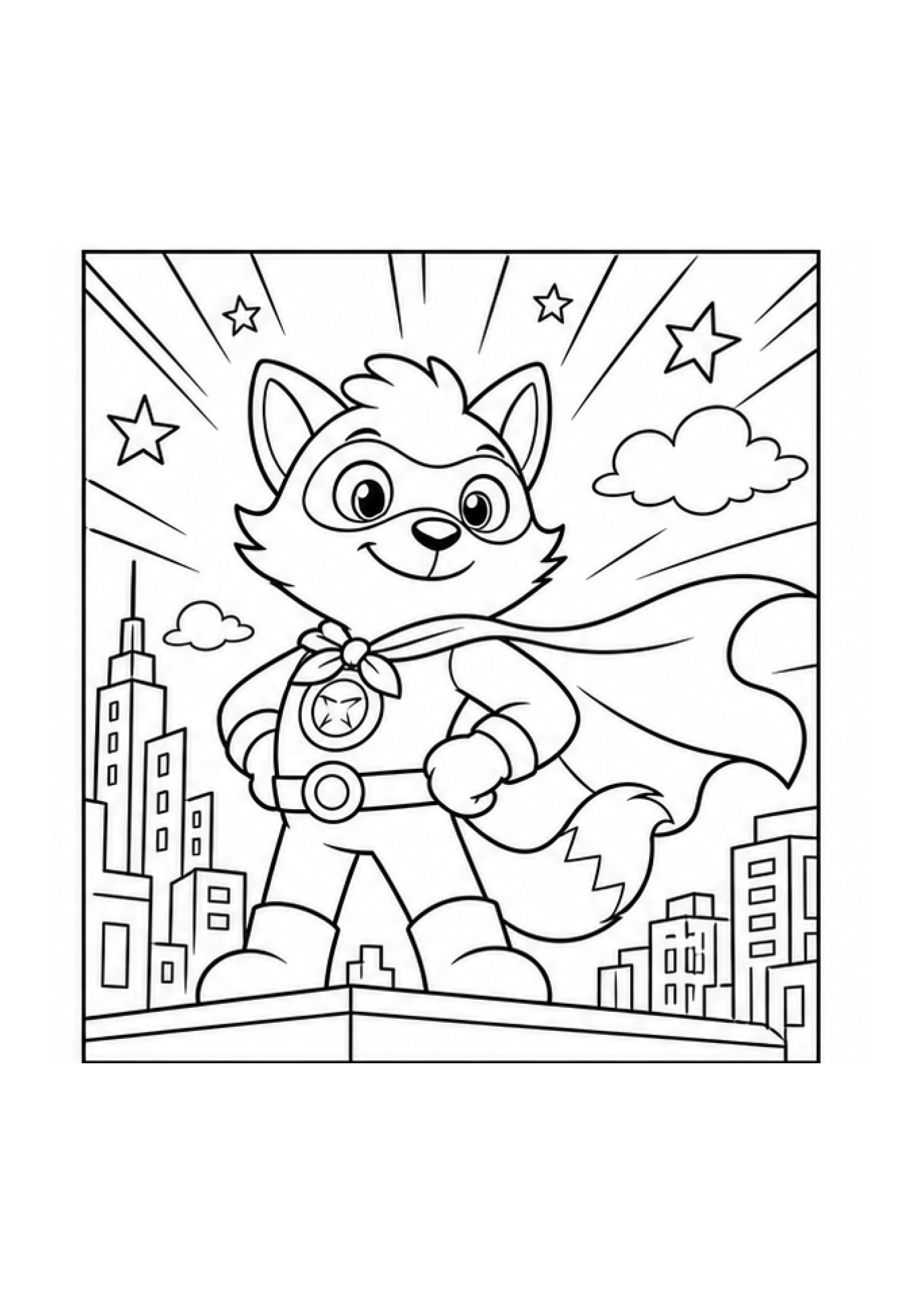 Comic Creator Studio Colouring Pack page 2 preview