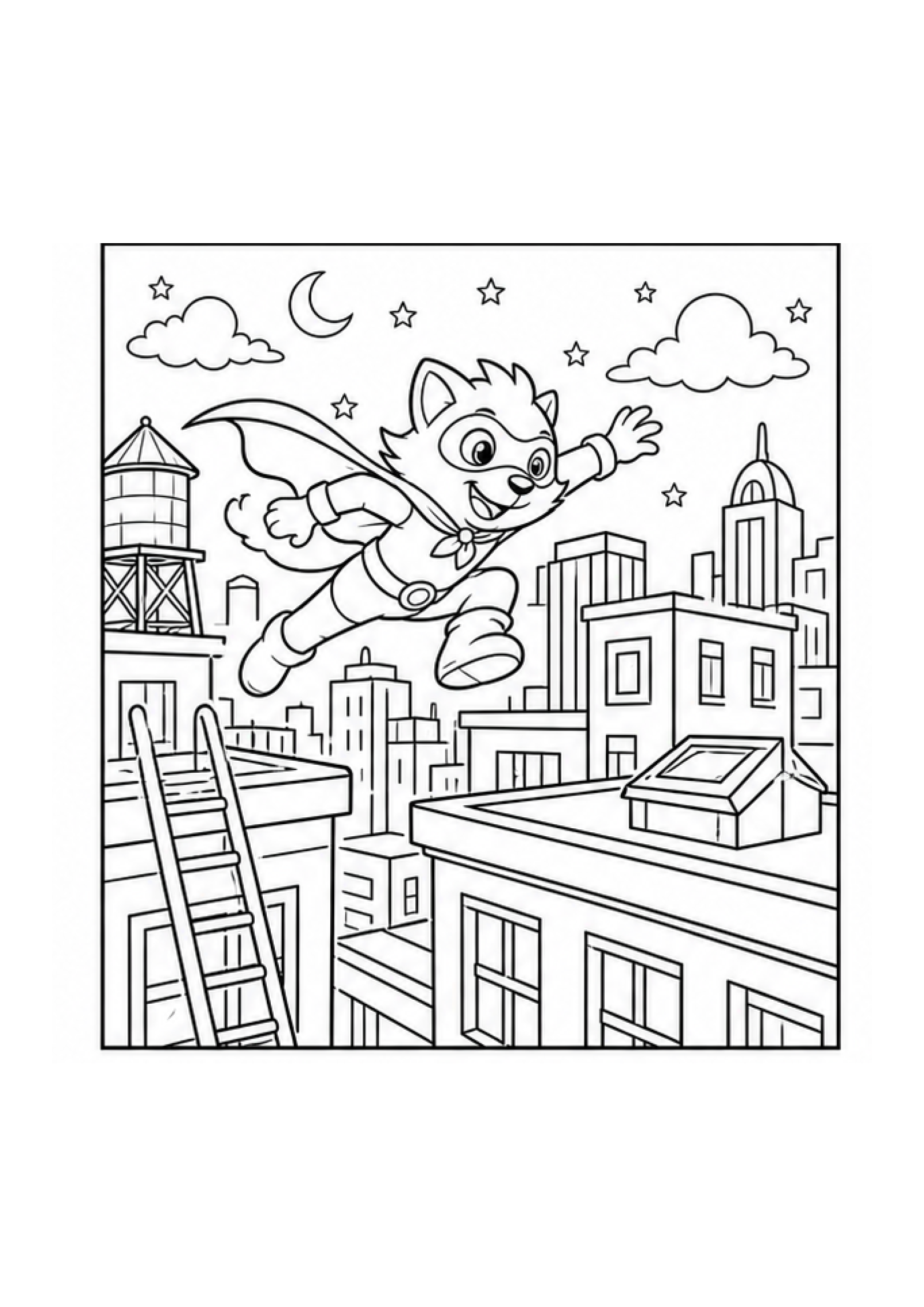 Comic Creator Studio Colouring Pack page 3 preview