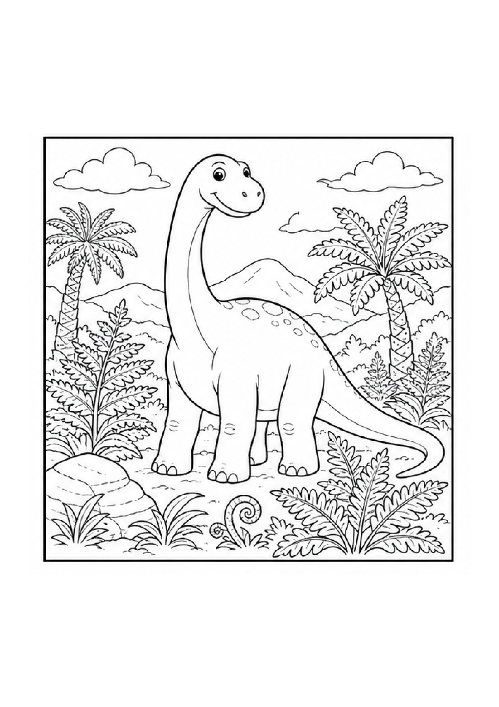 Dino Dig Colouring Pack page 3 preview