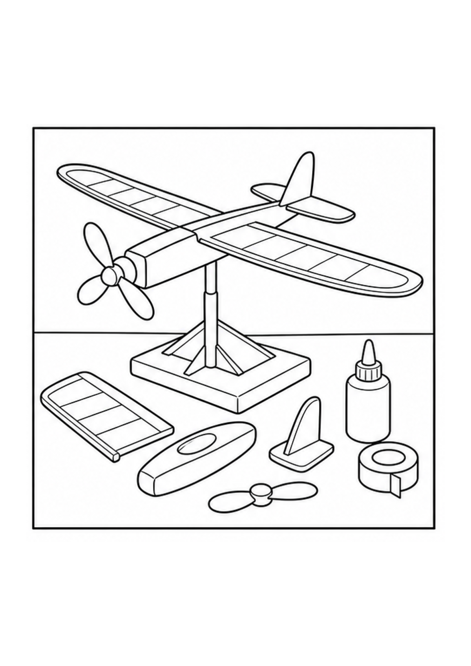 Forces and Flight Colouring Pack page 4 preview
