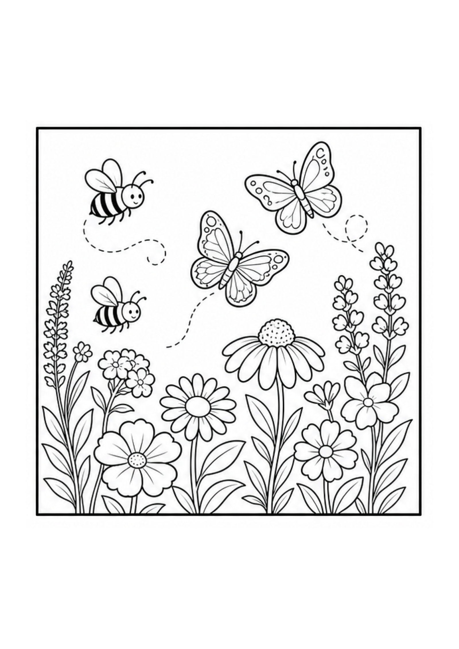 Garden Explorers Colouring Pack page 4 preview