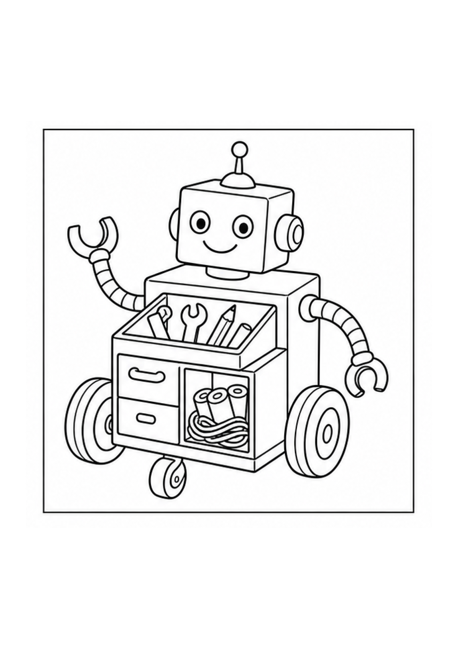 Inventor’s Workshop Colouring Pack page 2 preview