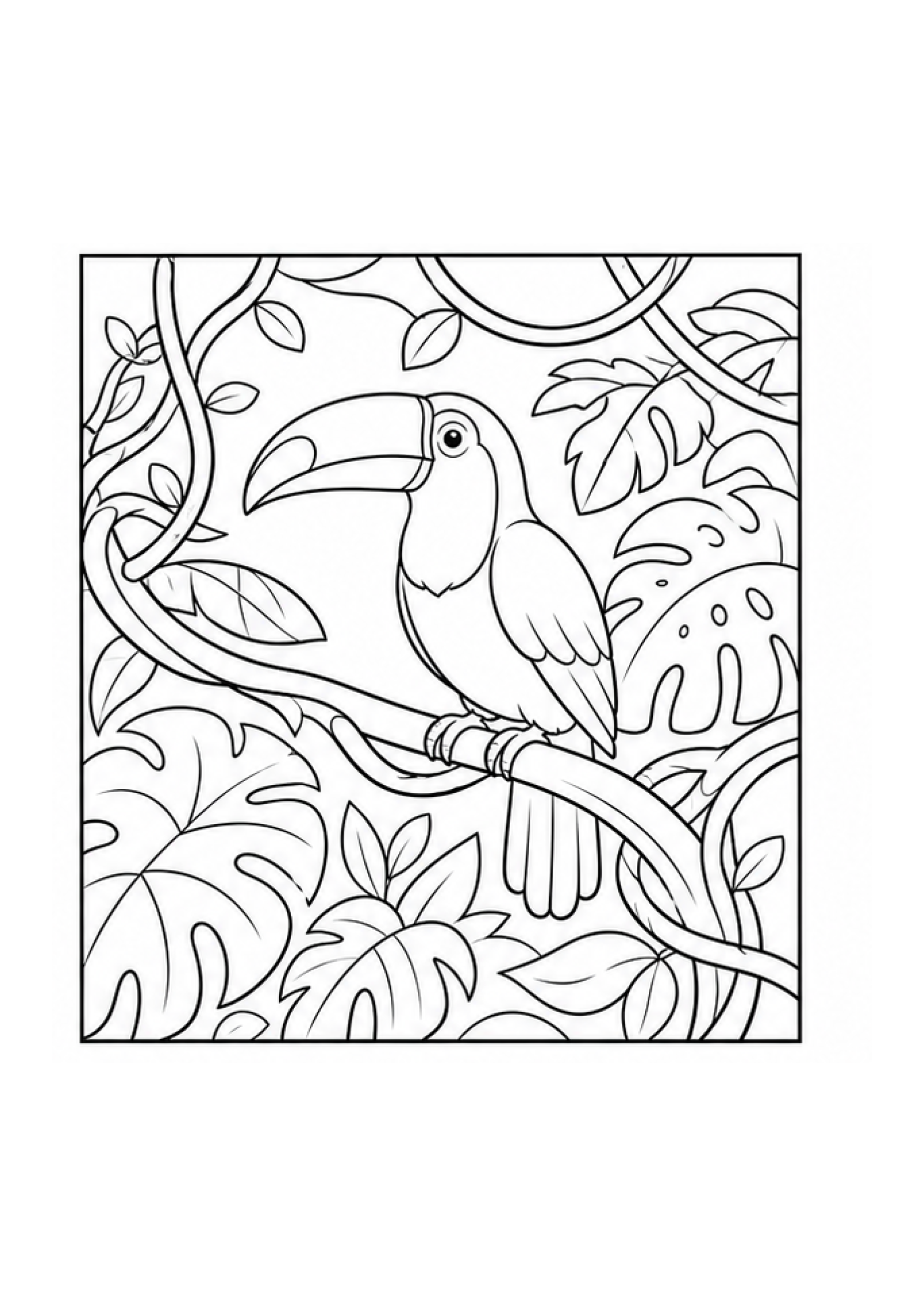 Jungle Expedition Colouring Pack page 2 preview
