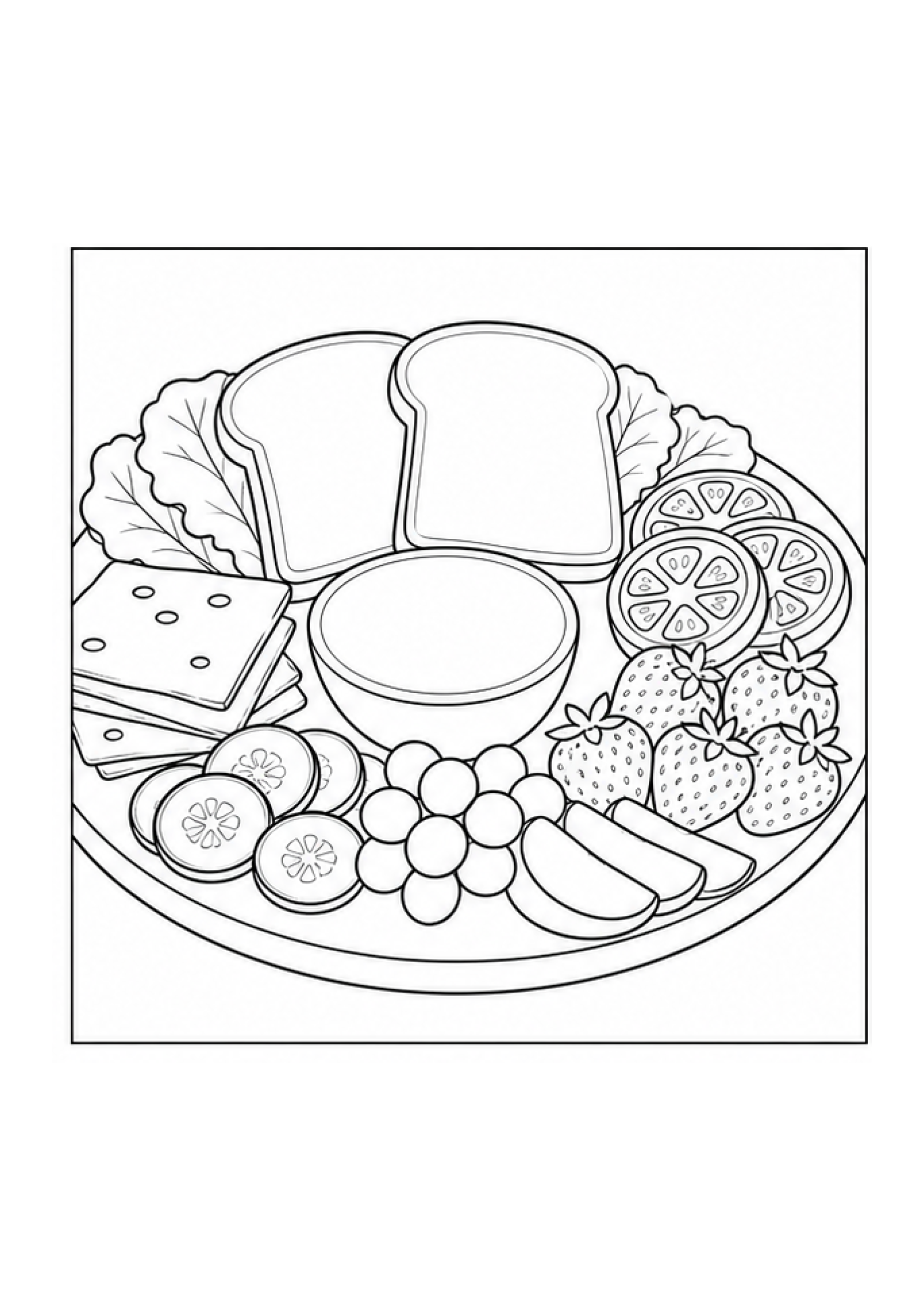 Mini Café Colouring Pack page 3 preview