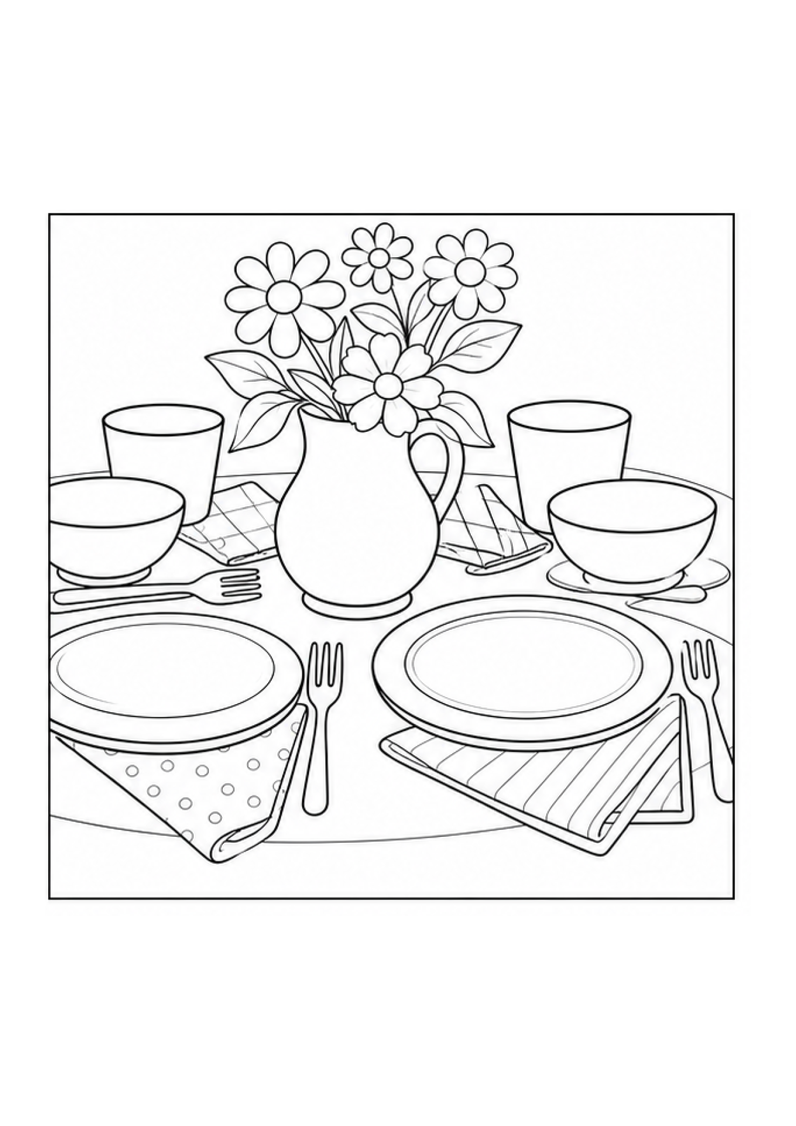 Mini Café Colouring Pack page 4 preview