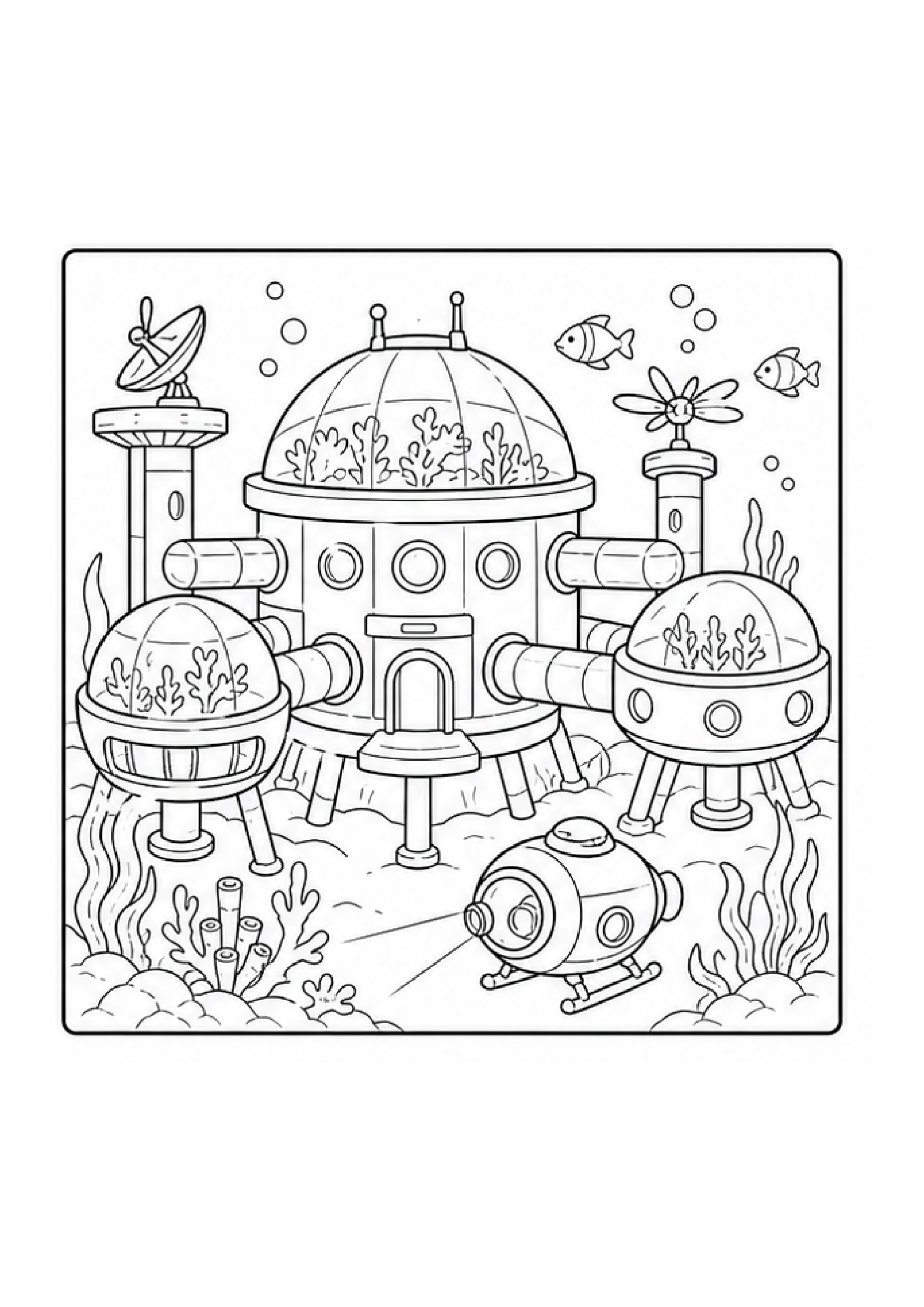 Ocean Discovery Colouring Pack page 4 preview