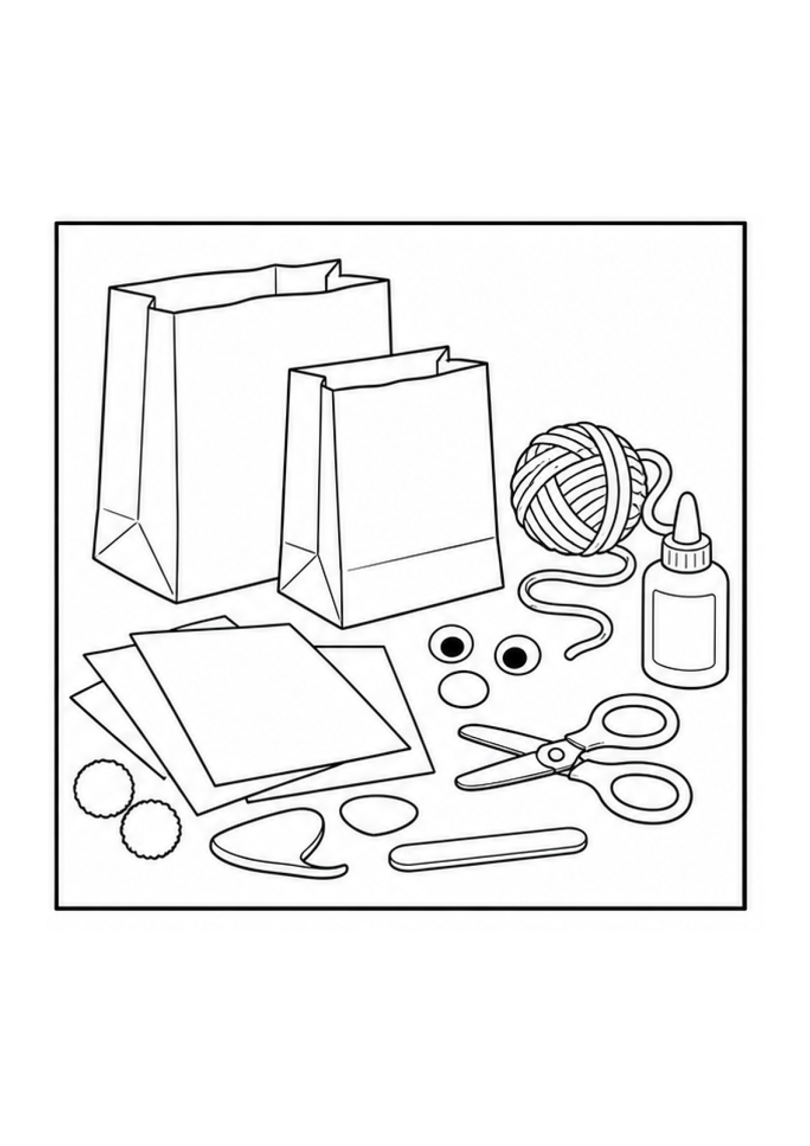 Puppet Theatre Colouring Pack page 4 preview