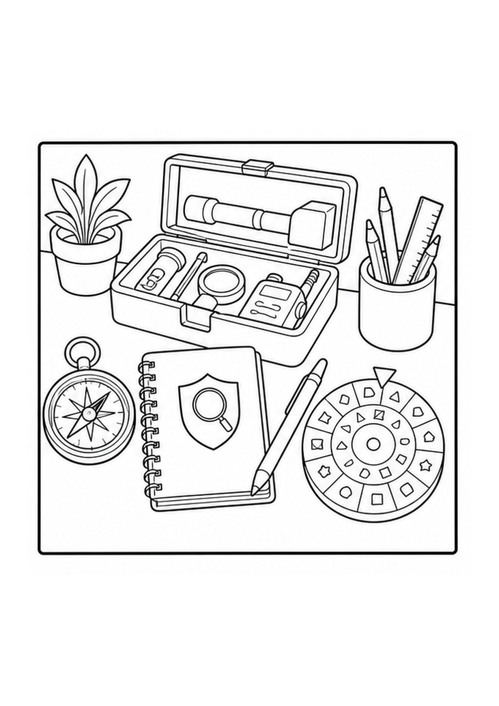 Secret Agent Academy Colouring Pack page 2 preview