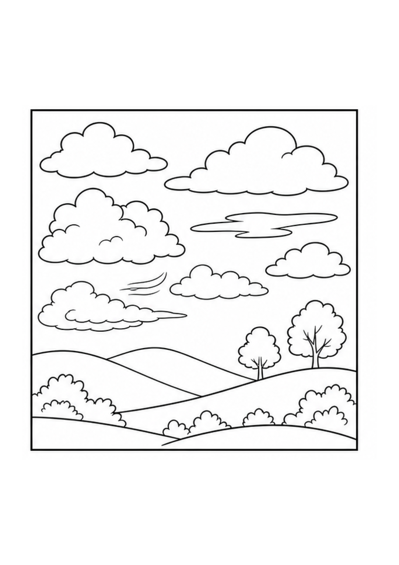 Weather Watchers Colouring Pack page 2 preview