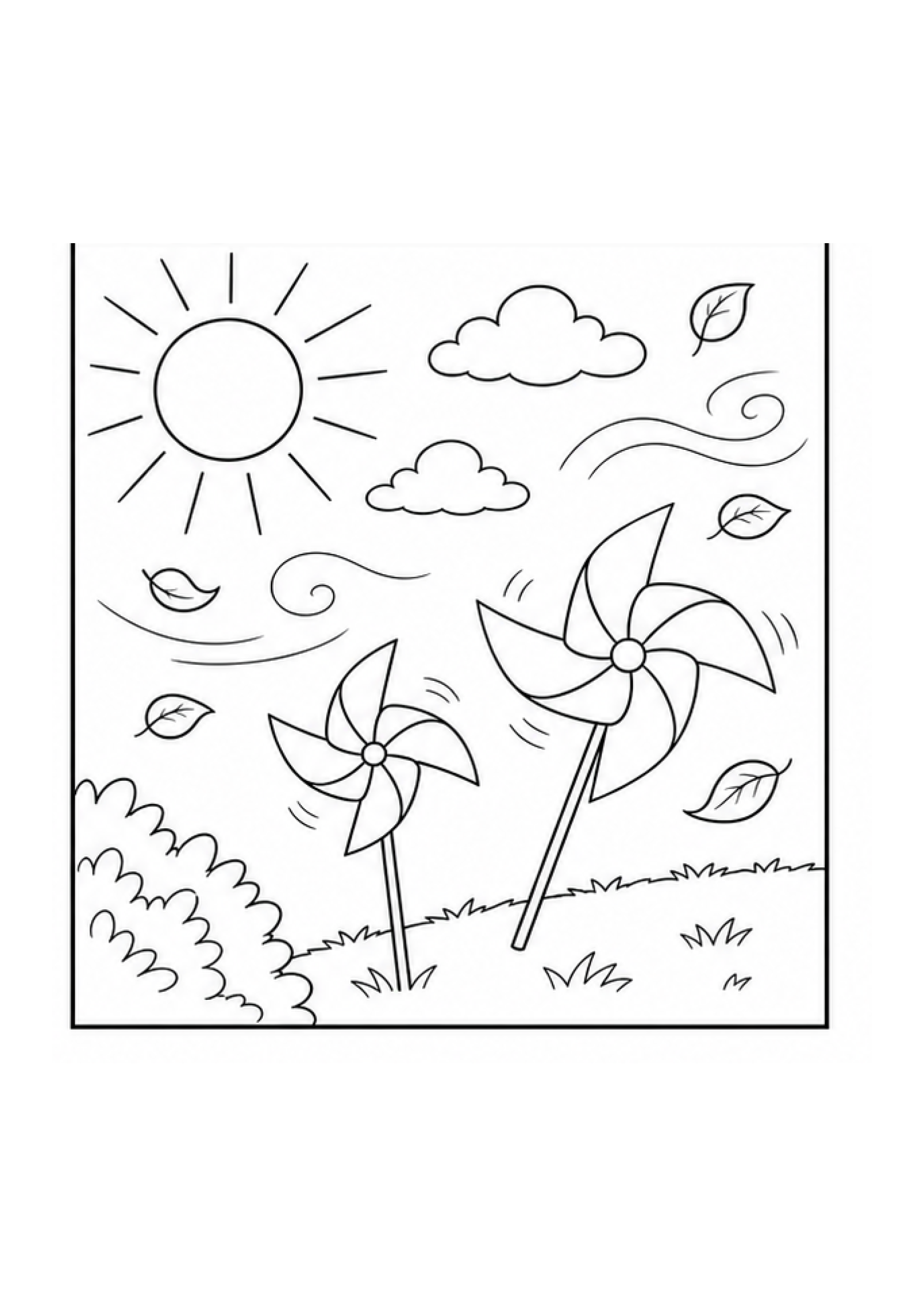 Weather Watchers Colouring Pack page 4 preview