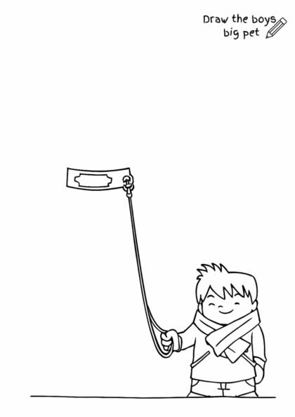 Draw the Big Pet Worksheet – Free Printable for Kids