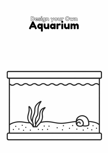 Design Your Own Aquarium – Creative Drawing Worksheet