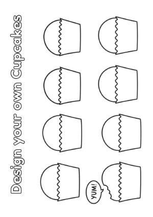 Design Your Own Cupcakes Worksheet – Fun Decorating Activity