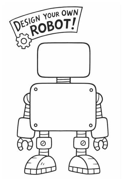 Design Your Own Robot Worksheet – Creative Robot Drawing Printable