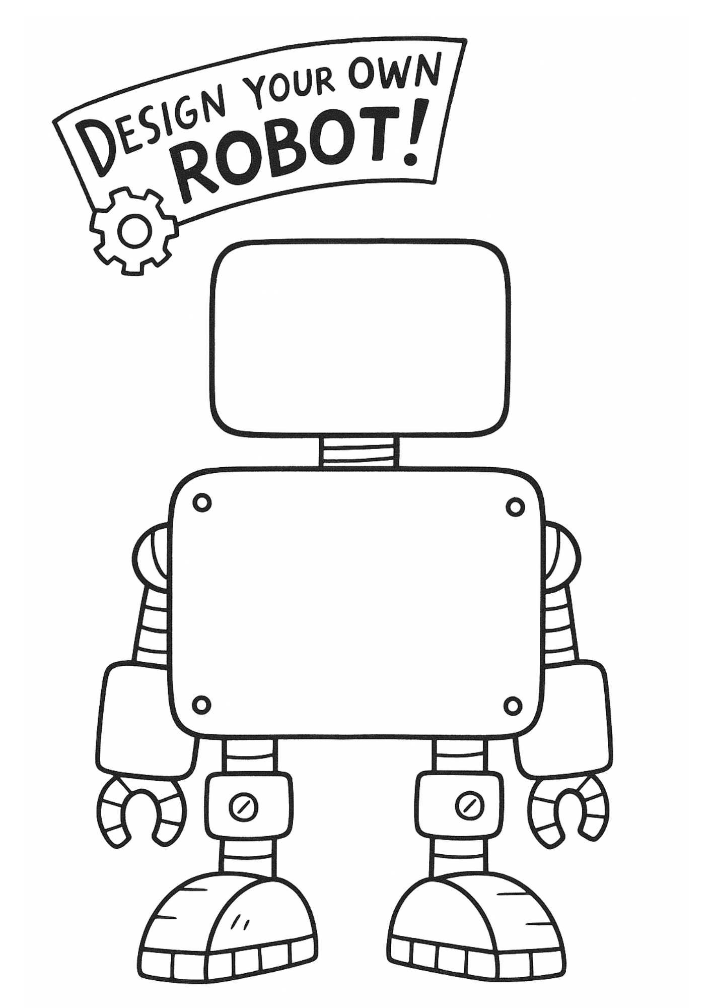 Design Your Own Robot Worksheet – Creative Robot Drawing Printable