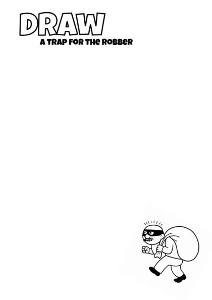 Draw a Trap for the Robber – Creative Drawing Worksheet