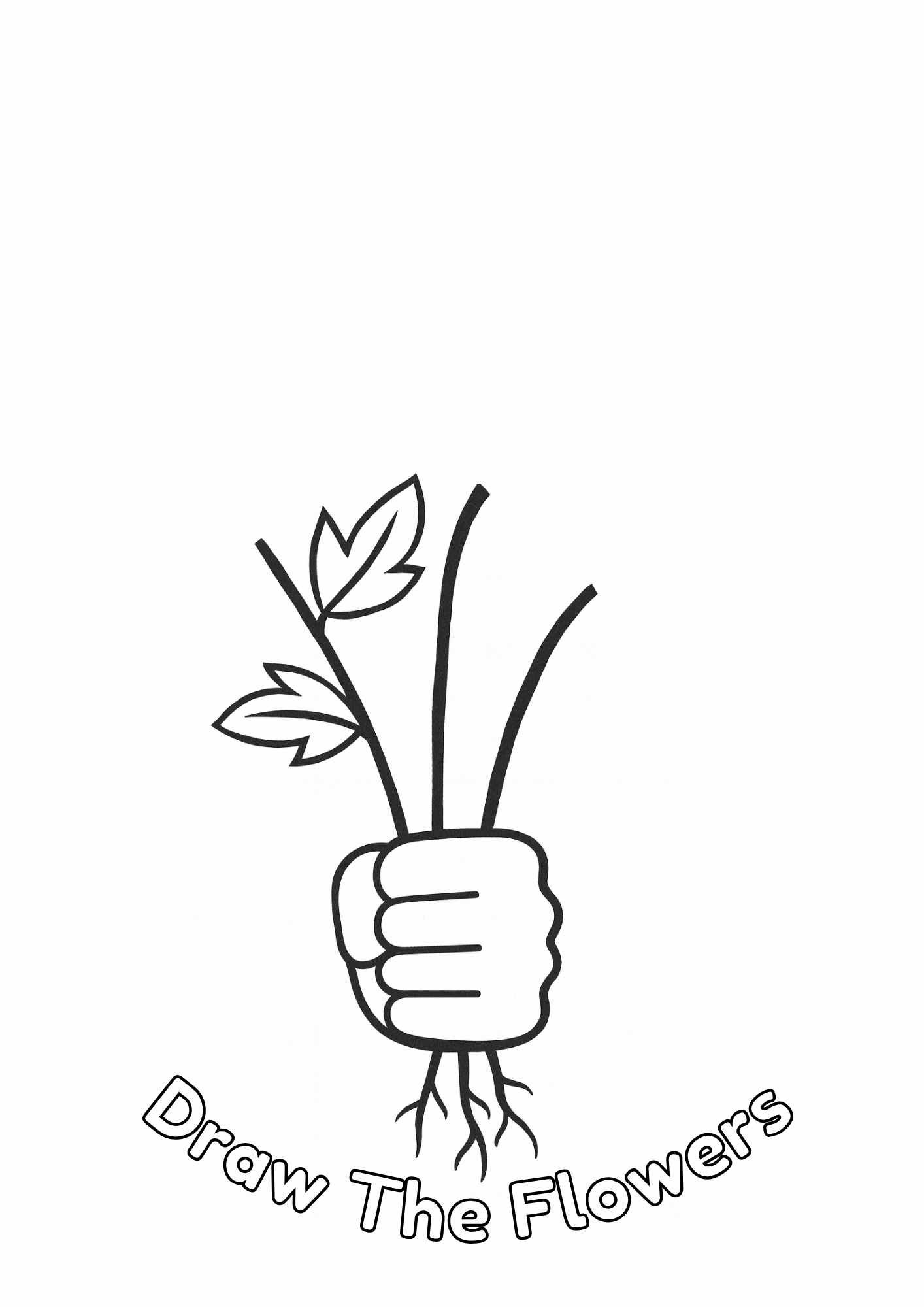Draw The Flowers Worksheet – Free Floral Drawing Activity