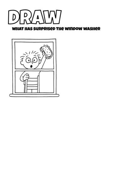 Draw What Surprised the Window Washer – Kids Drawing Prompt