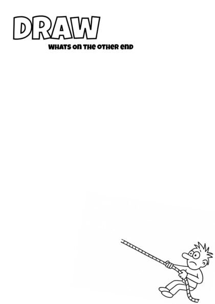 Draw What’s on the Other End – Kids Imagination Prompt
