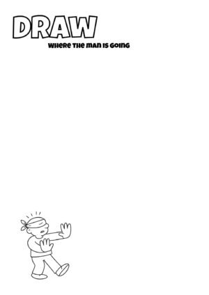 Draw Where the Man Is Going – Fun Kids Drawing Prompt