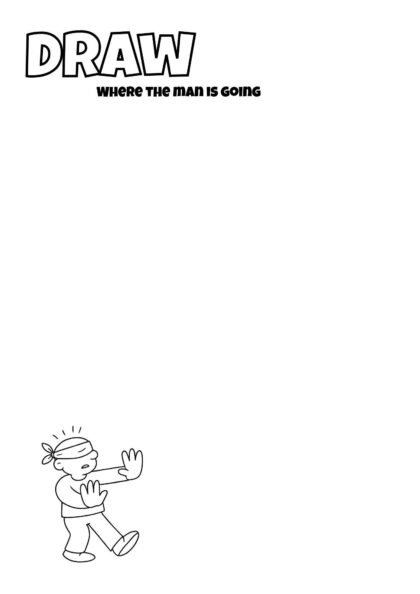 Draw Where the Man Is Going – Fun Kids Drawing Prompt