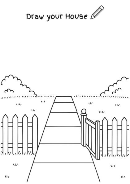 Draw Your House – Low Prep Activity Worksheet