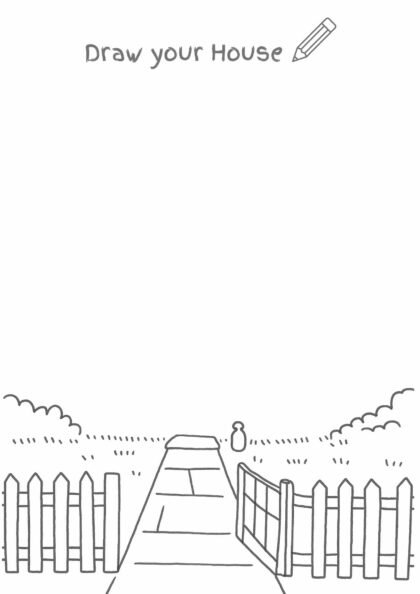 Draw Your House Worksheet – Creative Printable for Kids