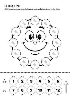 Clock Time Craft Printable – Learn to Tell Time Worksheet