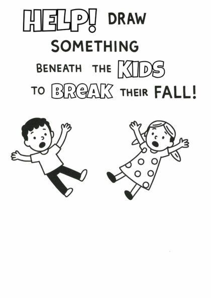 Help! Draw Something Beneath the Kids – Free Drawing Prompt