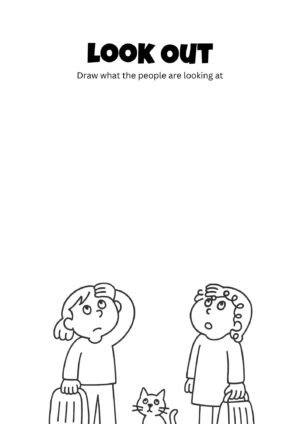 Look Out Drawing Activity for Kids – Free Printable
