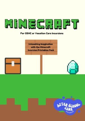Minecraft Incursion Printables Pack for OSHC (Free Download)