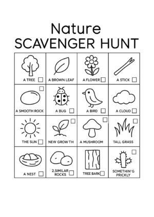 Free Nature Scavenger Hunt Printable for Kids