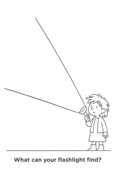 What Can Your Flashlight Find? Creative Kids Worksheet