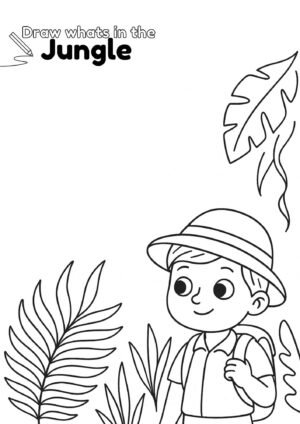 What’s in the Jungle Worksheet – Jungle Drawing Activity