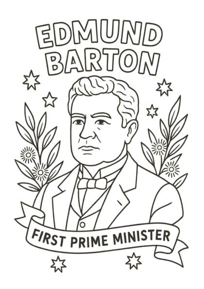 Free Australian Prime Ministers Colouring Pages