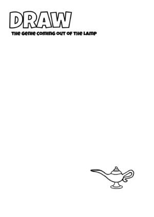 Draw the Genie Coming Out of the Lamp — Imagination Drawing Activity for Kids